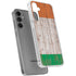 Ireland Flag Dark Wood Galaxy S24 Plus Clear Case